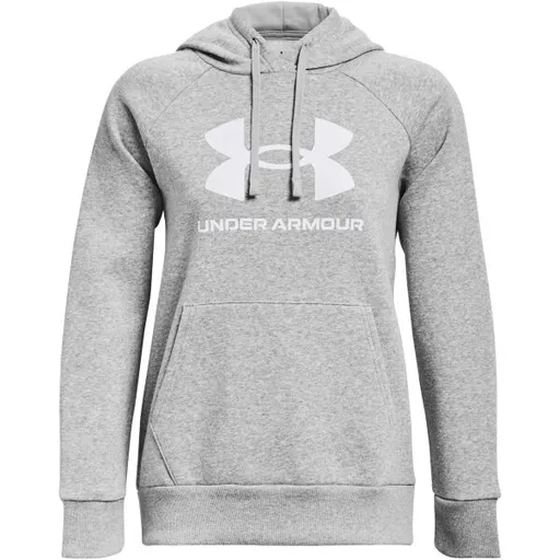Under Armour RIVAL FLEECE BIG LOGO Dámská mikina, šedá, velikost S