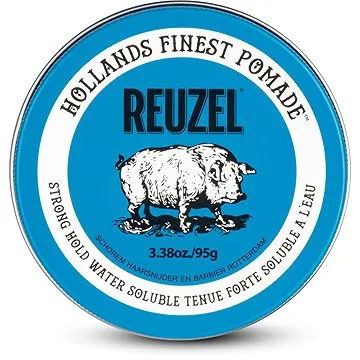 REUZEL Holland's Finest Pomade Blue Strong Hold High Sheen pomáda na vlasy pro zpevnění a lesk vlasů (HREUZMXN100438)