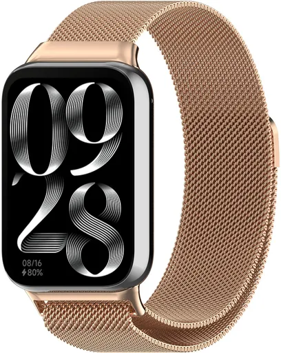 4wrist Milánský tah pro Xiaomi 9 Pro a 8 Pro - Rose Gold