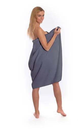 Interkontakt Dámský saunový ručník Dark Grey (21161)