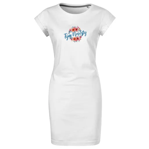 Bontis Šaty Tým nevěsty KOUZLO KVĚTIN - Bílá | XL