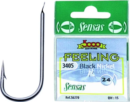 Sensas Háčky Feeling 3405 Black 15ks - vel.17,Sensas Háčky Feeling 3405 Black 15ks - vel.17
