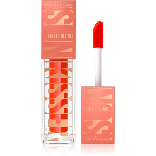 MAYBELLINE NEW YORK Sunkisser Matte tekutá tvářenka s matným efektem odstín 35 Spritzy Orange 4.7 ml