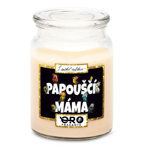 Svíčka Papouščí máma (Vůně svíčky: Vanilka)