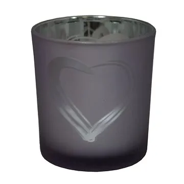 GOBA srdce skleněný lila velký (9306161)