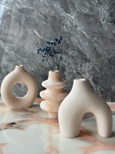 Vase Set Glamour Candle 5ST