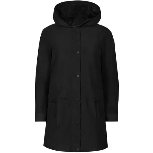 NAX ARESA Dámský kabát s kapucí, černá, velikost