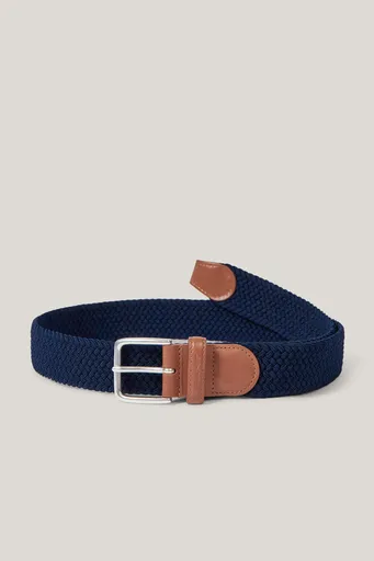 OPASEK GANT ELASTIC BRAIDED BELT EVENING BLUE