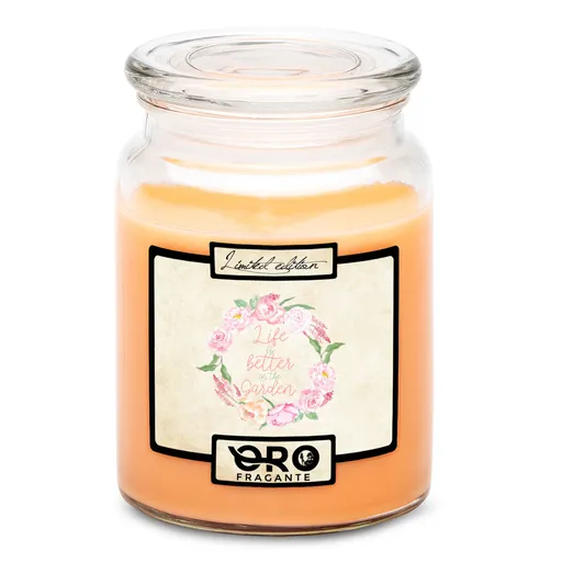 Svíčka In the garden (Vůně svíčky: Tropické ovoce)