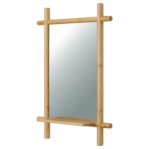 Nástěnné zrcadlo B027 NAT, bambus