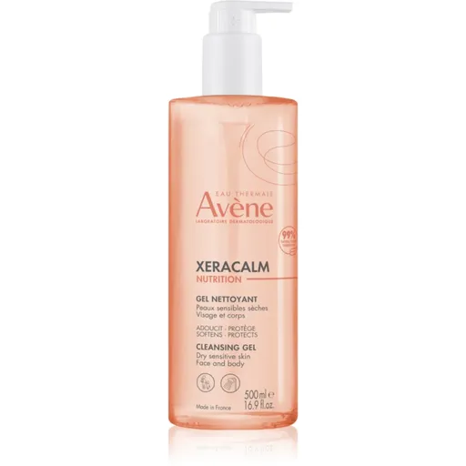 Avène XeraCalm Nutrition Cleansing Gel jemný mycí gel pro suchou a citlivou pokožku 500 ml