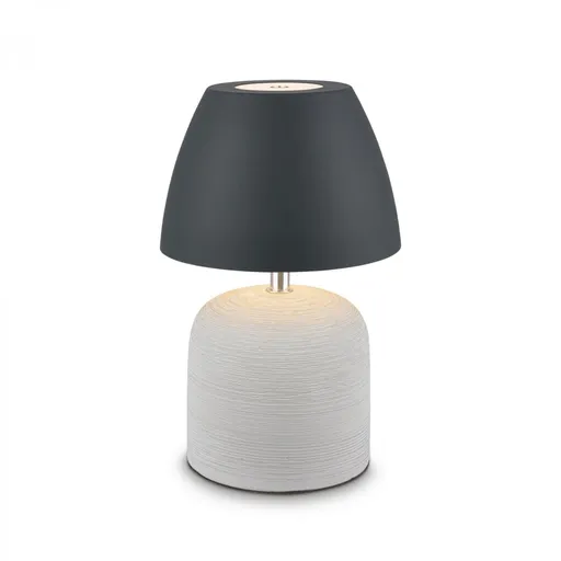 BRILONER Cera stolní lampa - 2,5W, 200lm, bezdrátová, IP44, LED, stmívatelná, teplá bílá, šedá/antracit 7593015