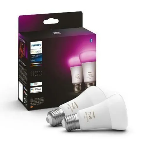 PHILIPS HUE Hue Bluetooth LED White and Color Ambiance set 2ks žárovek Philips 8719514291317 E27 A60 9W 1100lm 2000-6500K RGB stmívatelné