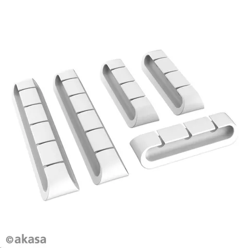 AKASA držák kabelů Cable Cord Holder White, bílá