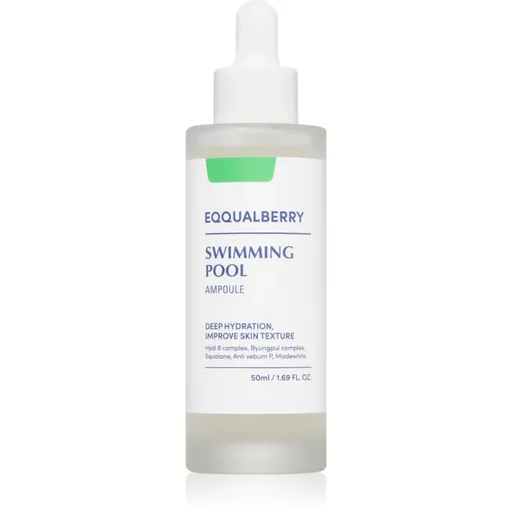 EQQUALBERRY Swimming Pool Ampoule intenzivně hydratační sérum se zklidňujícím účinkem 50 ml