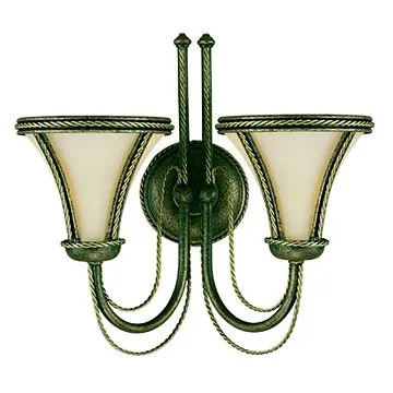 Kemar T/K/2 - Nástěnné svítidlo TANAJA 2xE14/60W/230V zelená (65581)