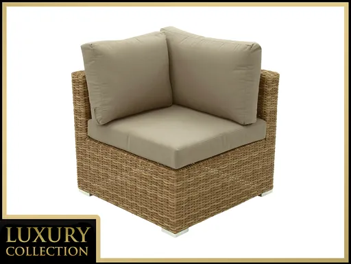 DEOKORK Ratanový rohový díl MALIBU (béžovo-hnědá)