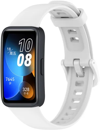 4wrist Silikonový řemínek pro Huawei Watch Band 10, 9, 8 - White