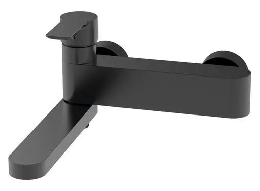 SAPHO PAX nástěnná vanová baterie, otočné ramínko, černá mat XA101B