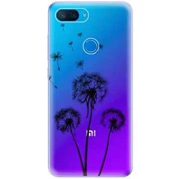 iSaprio Three Dandelions - black pro Xiaomi Mi 8 Lite (danbl-TPU-Mi8lite)