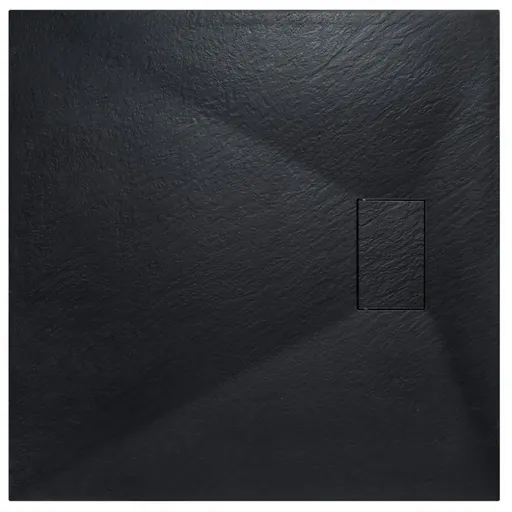 BESCO Čtvercová sprchová vanička VEXO černá Barva Černá , Nožičky k vaně Bez nožiček, Rozměr A 90, Rozměr B 90 VANKVEX90CTVERB