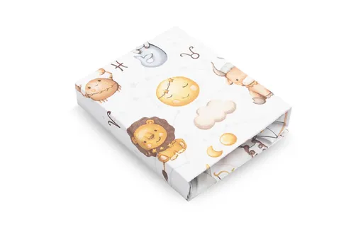 SENSILLO Prostěradlo do postýlky 60x120, Hvězdná zvířátka