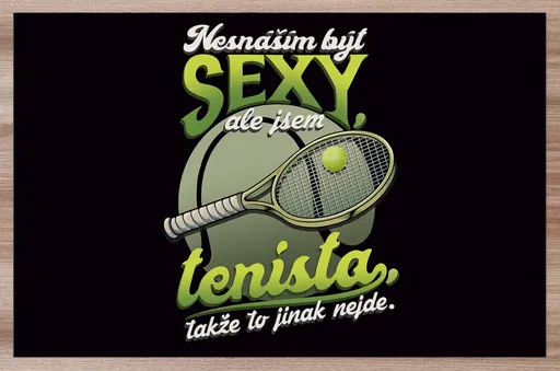 Prostírání Sexy tenista