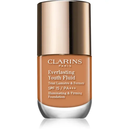 Clarins Everlasting Youth Fluid Foundation rozjasňující make-up SPF 15 odstín 112 Amber 30 ml
