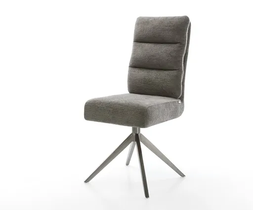 Jídelní židle Pela-Flex bouclé měkký tmavě béžová křížová