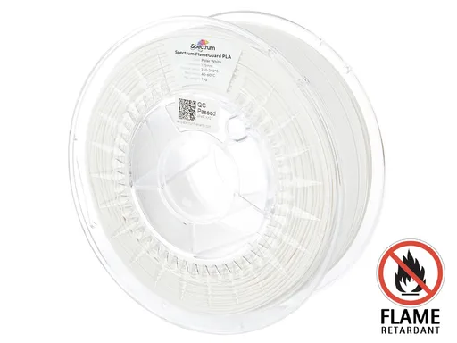Spectrum 81450 filament, FlameGuard PLA, 1kg, 1.75mm, POLAR WHITE