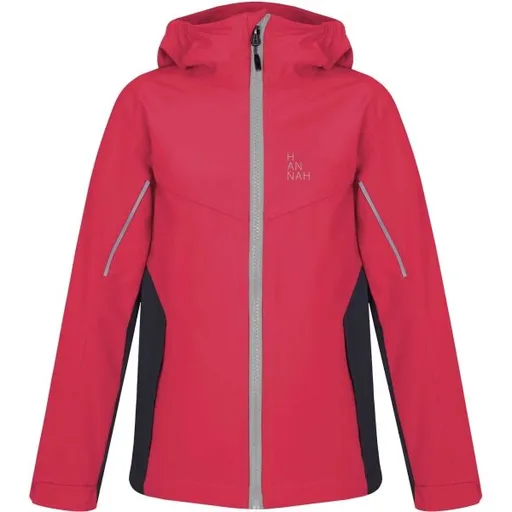 Hannah CAPRA JR Dívčí softshellová bunda, červená, velikost