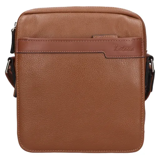 Pánská kožená taška na doklady Katana Magnus - hnědá