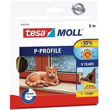 tesamoll Gumové těsnění, hnědé, P profil, 25m (05391-00103-00)