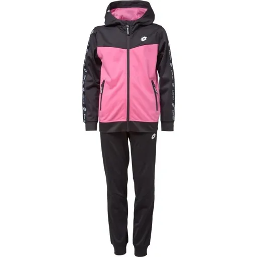 Lotto IGANA Dívčí tepláková souprava s kapucí, černá, velikost 128-134