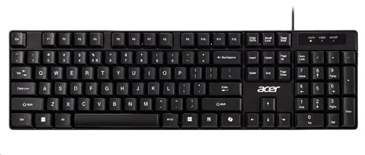 Acer AKW100/Drátové USB-A/CZ-SK layout/Černá