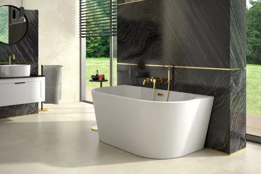 BESCO Volně stojící vana VICA NEW bílá, sifon s přepadem Barva Bílá, Barva sifonu Bílá, Rozměr vany 150 × 80  VANVIC150NW