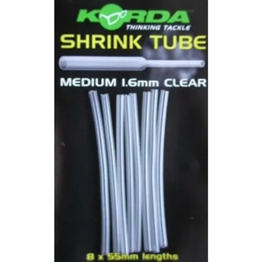 Korda Smršťovací bužírka Heat Shrink Tube clear 8ks - 1,0mm,Korda Smršťovací bužírka Heat Shrink Tube clear 8ks - 1,0mm