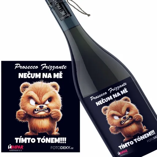Víno Nečum na mě – medvěd (Druh Vína: Prosecco)