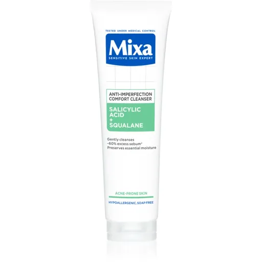 Mixa Anti-Imperfection Comfort Cleanser čisticí pleťový gel proti nedokonalostem aknózní pleti 150 ml