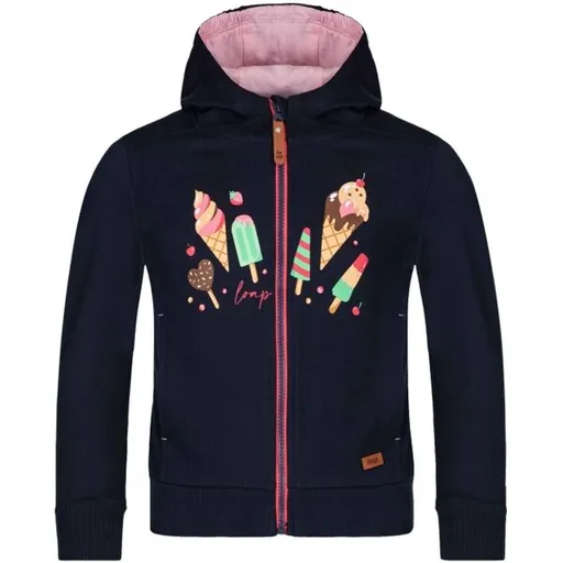 LOAP DORA Dívčí mikina, tmavě modrá, velikost 146-152