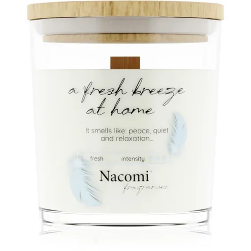 Nacomi Soy Candle Home Fragrances vonná svíčka s dřevěným knotem 140 g