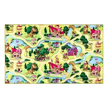 Dětský koberec Pohádková vesnice (VOPI042nad)