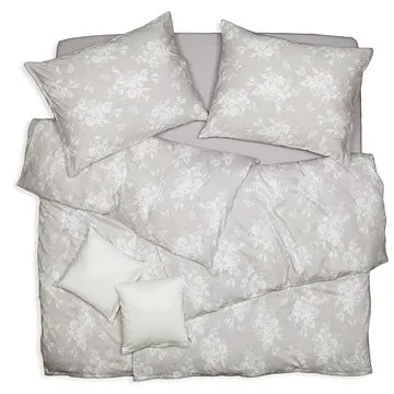 SCANquilt povlečení SATÉN PLUS růže béžovobílá (30438)