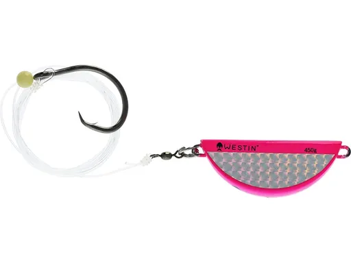 Westin návazec halibut anti twist rig circle hook pink flash - 550 g
