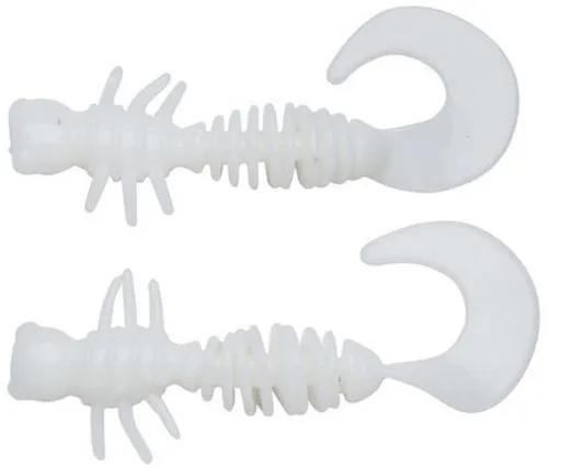 Berkley gumová nástraha powerbait power curly milky white - 4 cm 12 ks