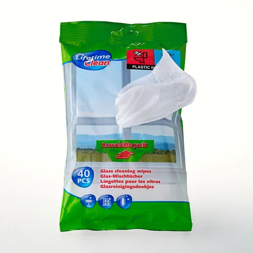 40 čisticích utěrek na sklo