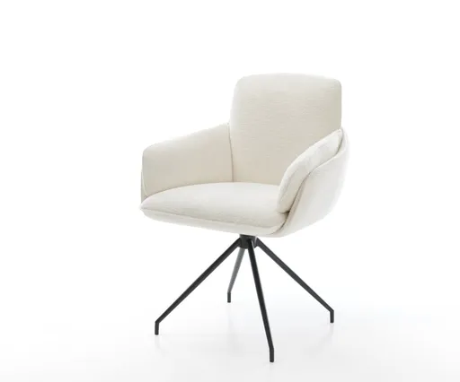 Jídelní židle Luan-Flex s područkami bouclé měkký béžová