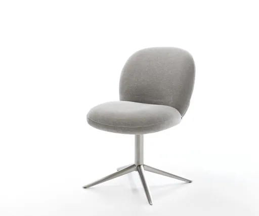 Jídelní židle Nube-Flex potahová látka Měkký šedá křížová