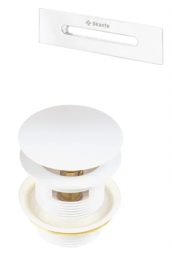 DEANTE Sada příslušenství, k vaně zátka a přepad, bílá KYY_A10B