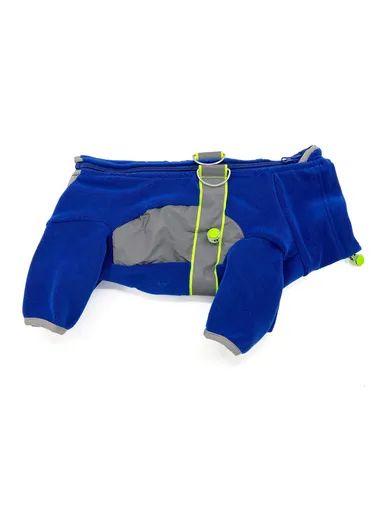 Vsepropejska Mazlík elastická fleecová kombinéza pro psa Barva: Modrá, Délka zad (cm): 29, Obvod hrudníku: 34 - 40 cm